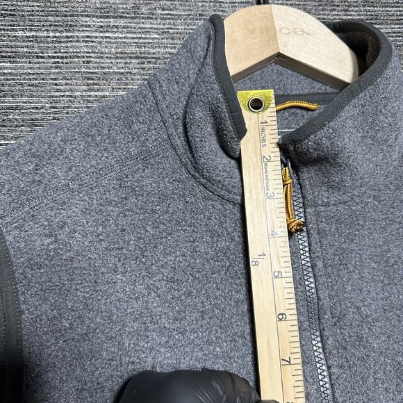 LL Bean Vest Men's Medium Gray Full Zip Mountain Classic Fleece 504672 - Picture 6 of 13